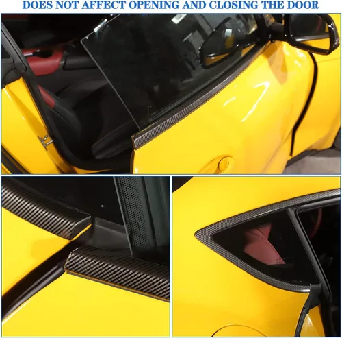 Vista 6 de Compatible con Toyota Supra GR A90 A91 MK5 2019-2026, tira de sellado de ventana de automóvil, antiarañazos, 6