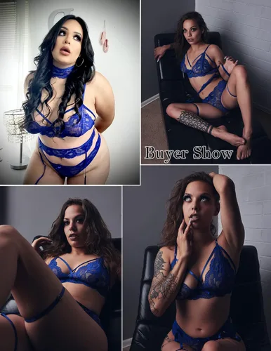 Vista 3 de Avidlove Conjunto de lencería para mujer con liguero conjunto de brasier y bragas sexy de encaje