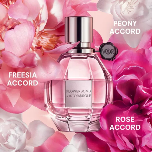 Vista 2 de Viktor&Rolf - Flowerbomb Eau de Parfum - Perfume para mujer - Floral y amaderado - Con notas de vainilla, jazmín y rosa