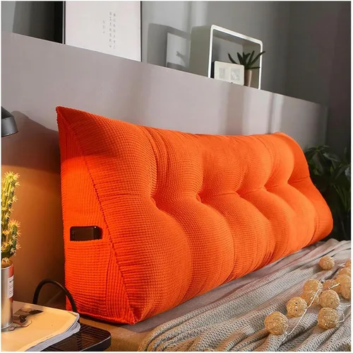 Vista 12 de Triangular Headboard Pillow Bed Wedge Pillow Large Reading Pillow Comfortable Lumbar Bed Pillow Reading Backrest Cushion with Removable Washable