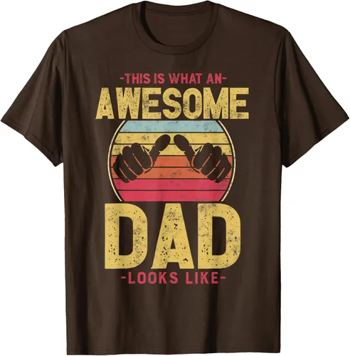 Vista 6 de This is what a awesome dad looks like T-Shirt, Negro