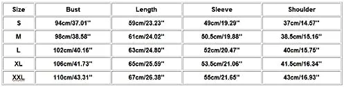 Vista 3 de Camisetas elegantes para mujer, camisas de manga larga para mujer, para usar con leggings, sudaderas largas casuales con cuello redondo