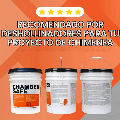 Vista 3 de Chamber Safe - Mortero refractario, 5 galones