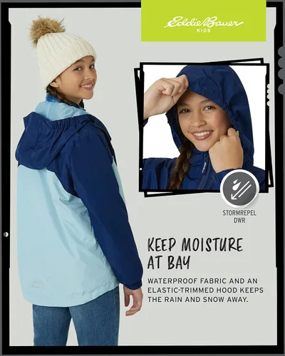 Vista 5 de Eddie Bauer Lone Peak - Chaqueta impermeable 3 en 1 con aislamiento térmico y forro polar extraíble (5-20)
