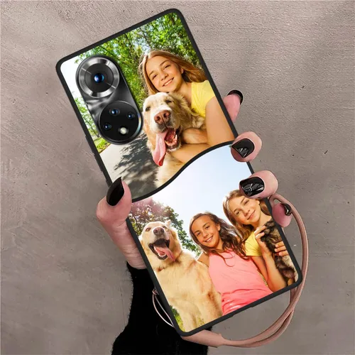 Vista 7 de Funda de teléfono personalizada para Honor de 50 6.57 pulgadas, funda personalizada con múltiples imágenes, funda suave con nombre, regalo