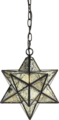 Vista 9 de JONATHAN Y JYL9072D Stella - Colgante LED de metal con estrella morava de 12 pulgadas, para dormitorio, sala de estar, cocina, oficina, bronce