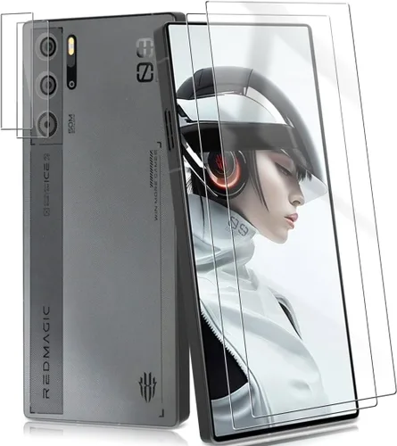 Vista 17 de 1 protector de pantalla de vidrio templado compatible con Nintendo Switch 2, dureza 9H, arañazos, película transparente HD, fácil de instalar