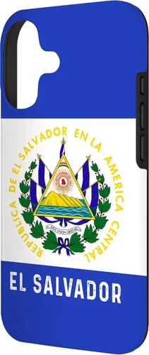 Vista 2 de El Salvador Carcasa de Teléfono Celulares Con Bandera Y Mapa - Carcasa para iPhone 17