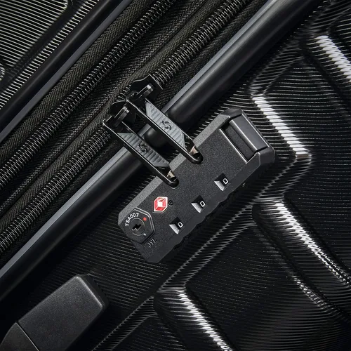 Vista 5 de Samsonite Omni 2 - Maleta rígida expandible con ruedas giratorias, Negro (Midnight Black), Omni 2 Hardside - Equipaje expandible con ruedas