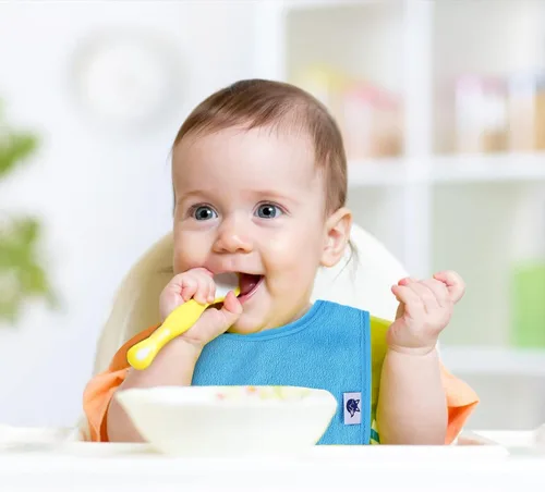 Vista 5 de Paquete de 12 baberos de algodón de rizo, baberos unisex con relleno de fibra impermeable para alimentación, dentición, babeo
