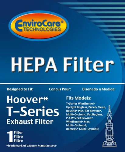 Vista 2 de EnviroCare Filtro de repuesto para aspiradora HEPA de alta calidad diseñado para adaptarse a los montantes WindTunnel Hoover T-Series