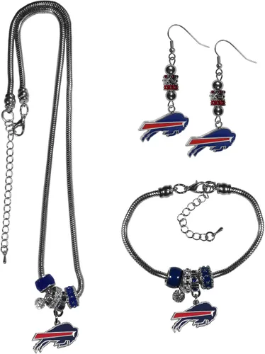 Vista 21 de Siskiyou Sports NFL womens Euro Bead Jewelry 3 piece Set