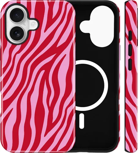 Vista 42 de Jusy Funda magnética Zebra para iPhone XR, color negro