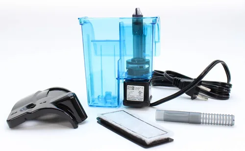 Vista 2 de Penn-Plax Filtro de alimentación Cascade 20 – Mini filtro colgante con filtración cuádruple – Ideal para instalaciones de agua dulce y salada