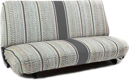 Vista 10 de Fundas de asiento ilimitadas para asiento de banco, ajuste universal para camión y automóvil, color negro