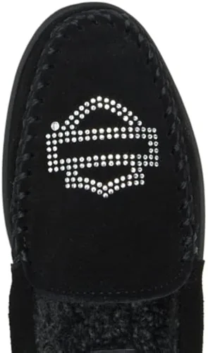 Vista 5 de Harley-Davidson Zapatillas de casa adornadas con cristal para mujer, D83011