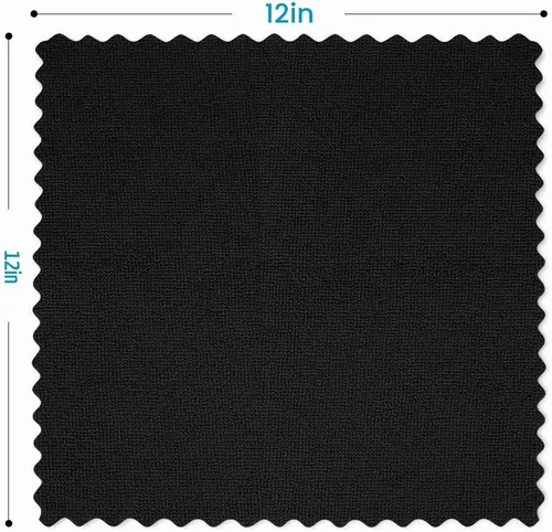 Vista 4 de Orighty Paño de Limpieza de Microfibra Negro, Paquete de 150 Unidades de Suministros de Limpieza Altamente Absorbentes, Trapos de Limpieza de Cocina