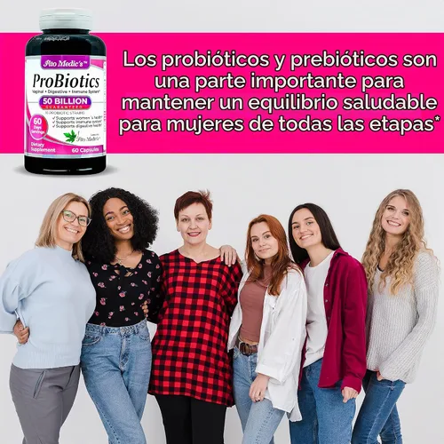 Vista 2 de FITO MEDIC'S Suplemento probiótico de laboratorio, 50 mil millones de UFC, mezcla de 16 cepas, suministro para 60 días