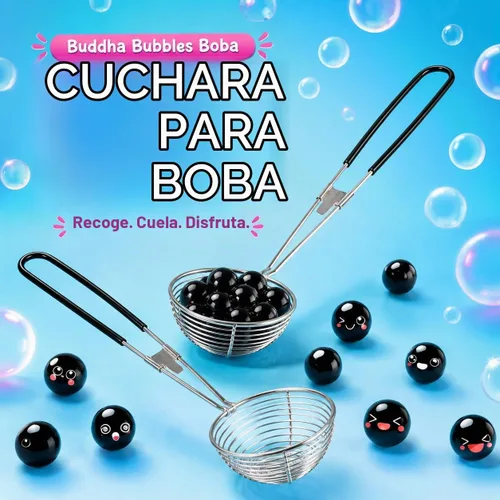 Vista 2 de Colador de cuchara ranurada BOBA SCOOP de Buddha Bubbles Boba