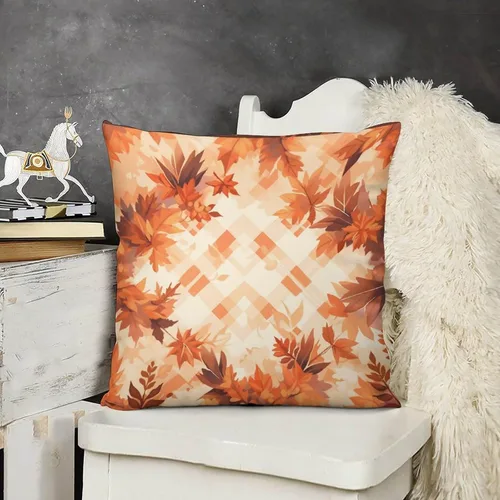 Vista 11 de Fundas de almohada para sofá de 12 x 12 pulgadas, diseño cuadrado de otoño y granja campestre, suave, estampado de doble cara, fundas decorativas