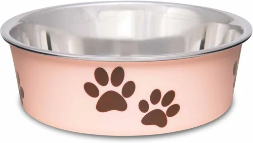 Vista 12 de Bol metálico para mascotas Bella, de Loving Pets, M, Artichoke
