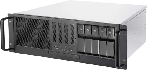 Vista 27 de Silverstone Technology RM23-502-MINI, 2U Dual 5.25" Drive Bay Micro-ATX chasis de servidor industrial para montaje en rack con interfaz USB 3.1