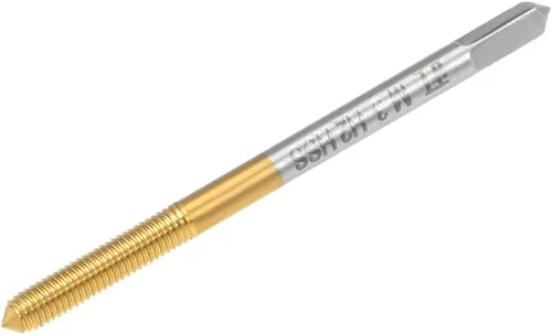 Vista 7 de uxcell Rosca que forma el golpecito M2 Rosca 0,4 echada H2 HSS Titanium recubierto