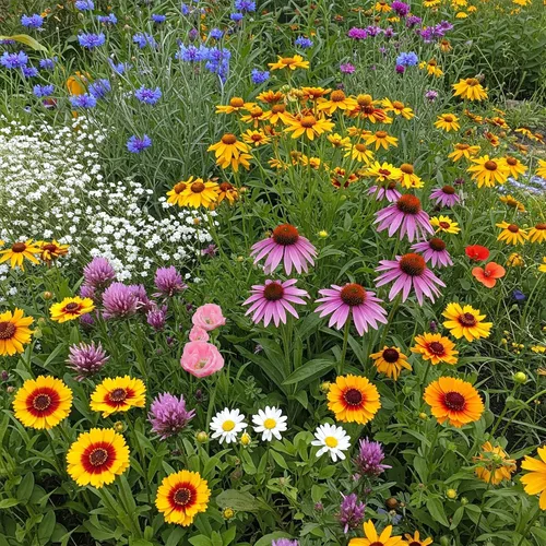 Vista 53 de Ferry Morse Mezcla para Todo Propósito Sol-Sombra a Granel Semillas de Flores Silvestres, 1 lb