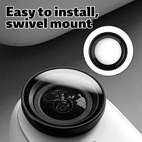 Vista 4 de lasuroa 2 protectores de lente para Insta360 Go 3, protector de lente de vidrio impermeable de alta definición, accesorios de cámara compatibles