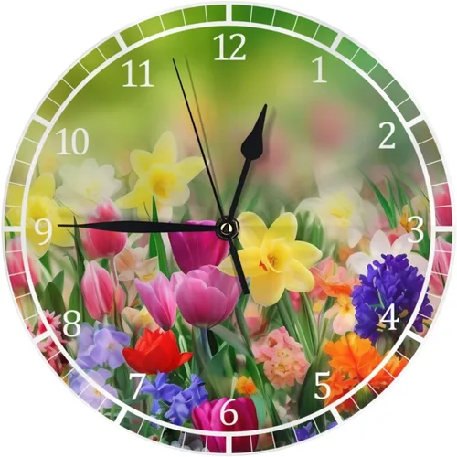 Vista 16 de Reloj de pared redondo 1776-2026, conmemorativo, silencioso, sin tictac, funciona con pilas, reloj de escritorio silencioso de cuarzo águila