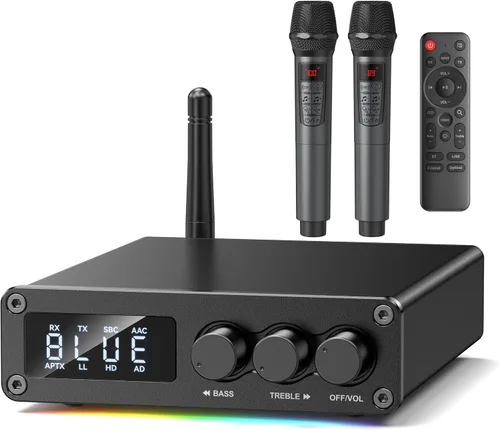 Vista 8 de M12 Pro Pre Bluetooth 5.2 Transmisor Receptor para TV, estéreo doméstico, auriculares BT, adaptador de decodificador de audio Bluetooth HD de baja