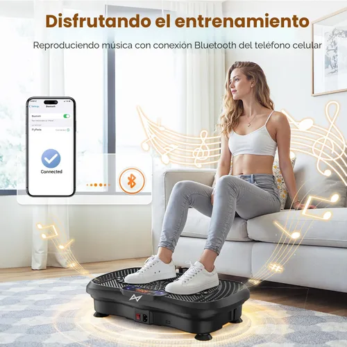 Vista 3 de AXV Vibration Plate Fitness Platform Exercise Machine Vibrating Shaking Full Body Shaker Workout Vibrate Stand Shake Board Sport for Weight Loss Fat