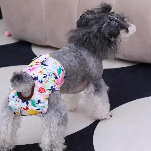 Vista 8 de CuteBone - Pañales para perras, paquete de 3 unidades para perritos, talla XS, D14XS