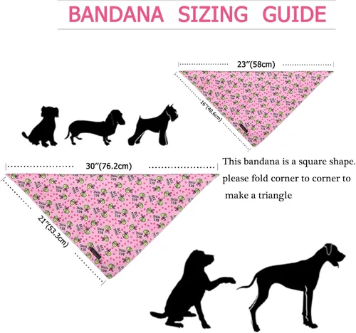 Vista 6 de ARING PET Bandana de abeja para perros, bandana de abejas amarillas rosas para mascotas, bufanda triangular, baberos para cachorros, pequeños Rosa