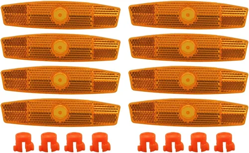 Vista 8 de NUEAYMS Reflector de radios para bicicleta de montaña, 8 piezas, llantas de acero en forma de pez, reflectores de radios, llantas de rueda