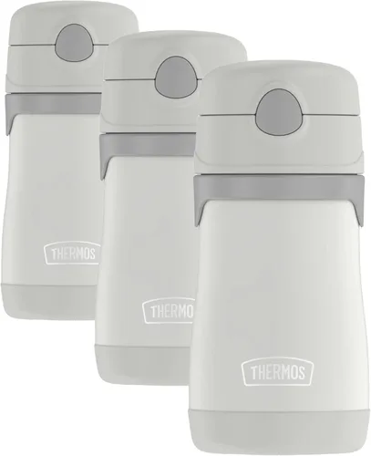 Vista 13 de Thermos Bebé 10 oz. Botella de acero inoxidable con popote emergente, coches
