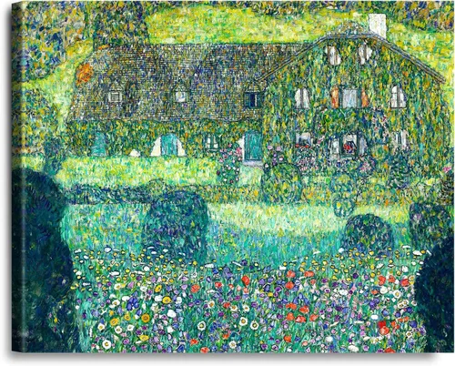 Vista 82 de A&T ARTWORK Avenue to Schloss Kammer por Gustav Klimt. Las reproducciones de arte clásico del mundo, impresiones en lienzo giclée para decoración