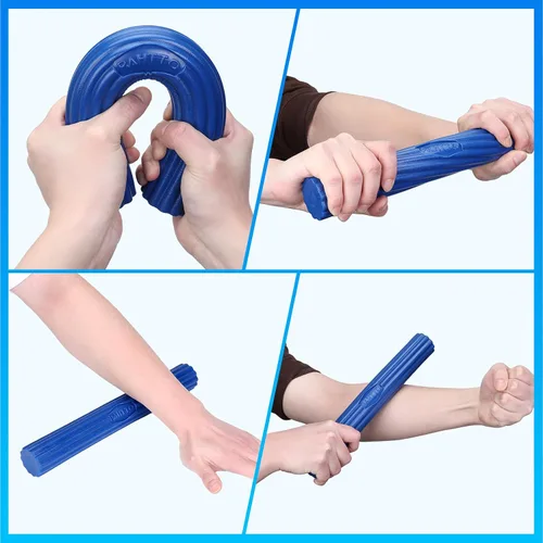 Vista 5 de Flexible Resistance Bar for Physical Therapy, Resistance Exercise Twisting Bar for Tennis Elbow, Tendonitis Pain Relief & Grip Strength Improve