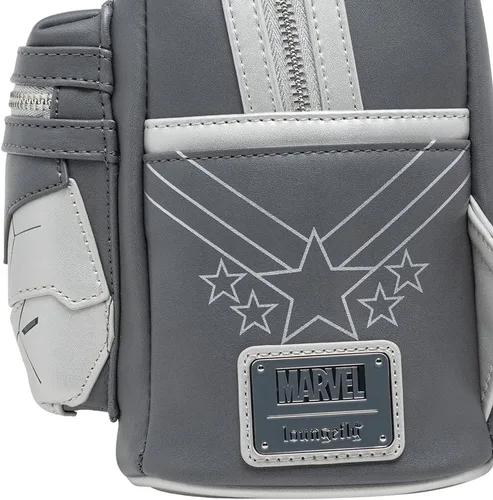 Vista 4 de Loungefly Marvel Light Up War Machine Cosplay Mini Mochila, Varios colores, Mvbk0230