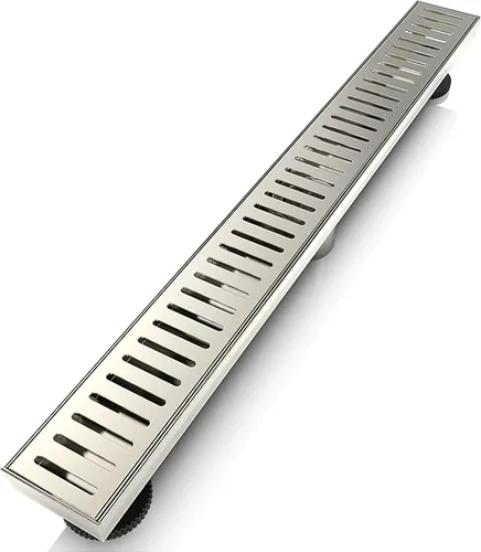 Vista 13 de WEBANG - Drenaje lineal de 12 pulgadas para ducha rectangular con accesorios, cubierta de patrón cápsula, rejilla extraíble, acero inoxidable SUS304