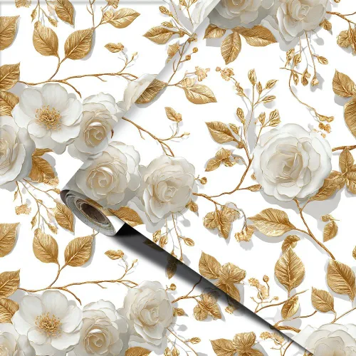 Vista 11 de Papel tapiz autoadhesivo para el día de San Valentín, diseño de rosas, diseño de corazón rosa floral, para decoración de pared de dormitorio, baño