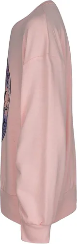 Vista 2 de Converse Sudadera con parche fruncido para niña (niños grandes), color rosa tormenta, LG (12-14 niños grandes), Rosa (storm pink)