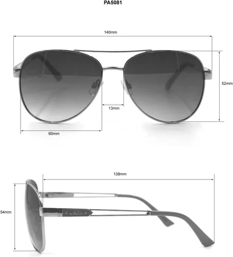 Vista 2 de U.S. Polo Assn. Gafas de sol de aviador protectoras Pa5081 de metal Uv400 para mujer. Regalos clásicos para mujeres, lentes de sol piloto de 2.362 in