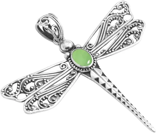 Vista 17 de Collar de plata de ley 925 para mujer, collar con colgante de piedras preciosas auténticas, collar con colgante hipoalergénico para regalo