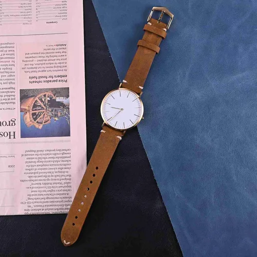 Vista 8 de BISONSTRAP Correas de reloj para hombre, correas de reloj de cuero cosidas a mano, liberación rápida, 0.709 in, 0.748 in, 0.787 in, 0.827 in, 0.866