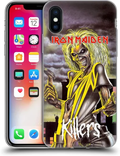 Vista 83 de Head Case Designs Funda de gel suave con licencia oficial de Iron Maiden Brave New World, compatible con Apple iPhone 7 Plus/iPhone 8 Plus Nuevo