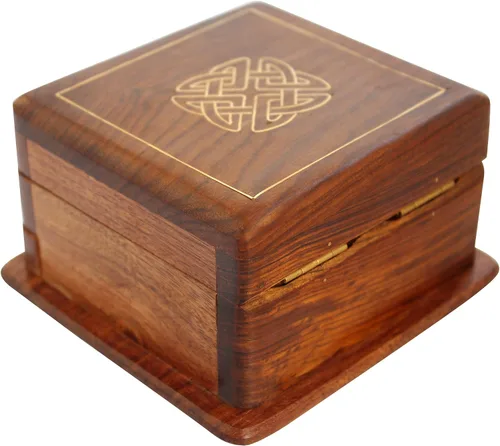 Vista 5 de Joyero Caja mágica Caja secreta - Caja de regalo con apertura de truco - Caja organizadora de almacenamiento para mujeres... (Diseño 3)