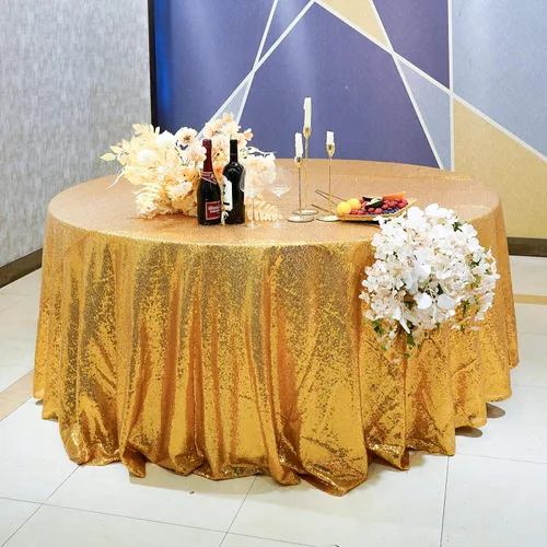 Vista 14 de Mantel de lentejuelas de 60 x 102 pulgadas, azul bebé, para boda, fiesta, despedida de soltera, rectangular