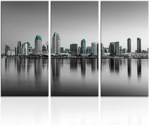 Vista 7 de Arte de pared con puente de Memphis Hernando de Soto, decoración de pared en blanco y negro, paisaje urbano de Tennessee, lienzo, impresión