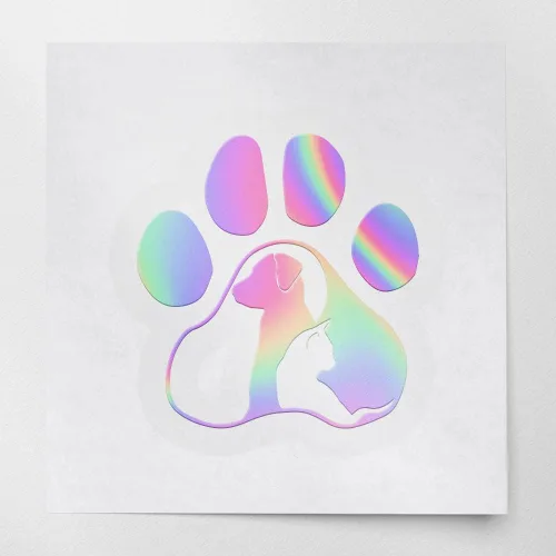 Vista 11 de Adhesivos adhesivos de pata de perro y gato 2 (azul celeste) (juego de 2) calcomanías de vinilo impermeables de alta calidad para laptop, teléfono